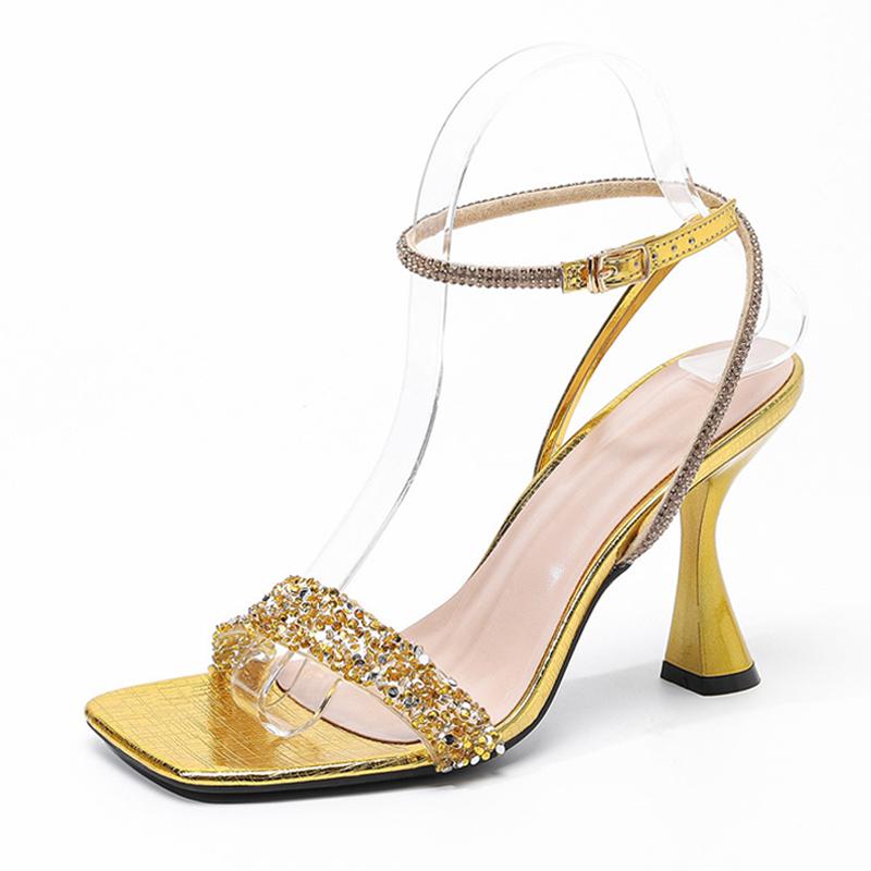 Модные женские сандалии-гладиаторы в стиле инс, с квадратным носком, пайетками, из ПВХ, с сексуальным кристальным ремешком на щиколотке, на высоком каблуке, туфли для вечеринки 35 золотой
Модные женские сандалии-гладиаторы в стиле инс, с квадратным носком, пайетками, из ПВХ, с сексуальным кристальным ремешком на щиколотке, на высоком каблуке, туфли для вечеринки 35 золотой