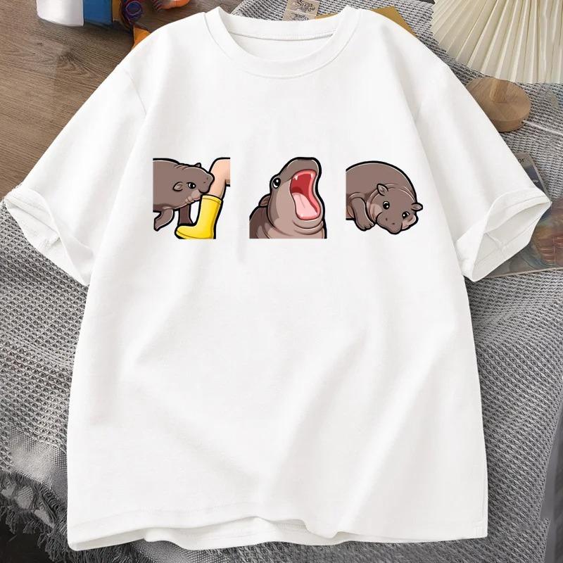 Moo Deng T Shirt Funny Baby Hippo Cute Baby Pygmy Printed T-Shirts Lover Graphic Tees Short Sleeve Women Summer Clothing Tops 5XL
Moo Deng T Shirt Funny Baby Hippo Cute Baby Pygmy Printed T-Shirts Lover Graphic Tees Short Sleeve Women Summer Clothing Tops 5XL