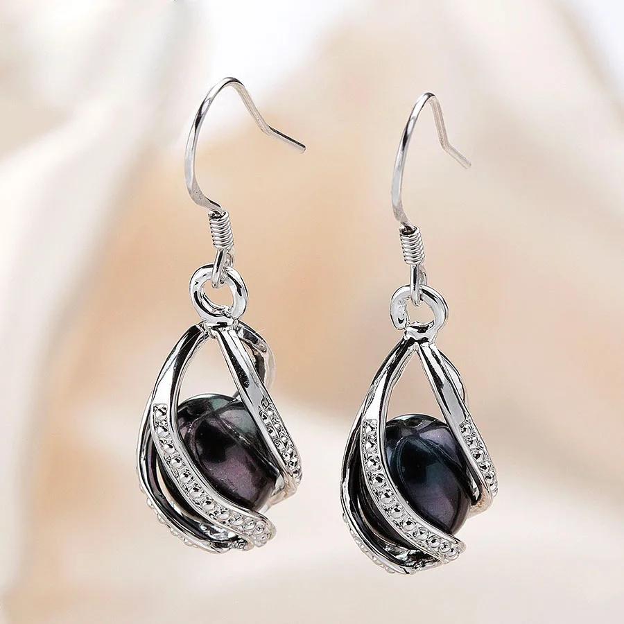 Fashion Genuine Freshwater Pearl Drop Earrings Elegant Earrings Silver 925 Women 100% Natural Pearl Wedding Jewelry With Box 8-9mm чёрный
Fashion Genuine Freshwater Pearl Drop Earrings Elegant Earrings Silver 925 Women 100% Natural Pearl Wedding Jewelry With Box 8-9mm чёрный