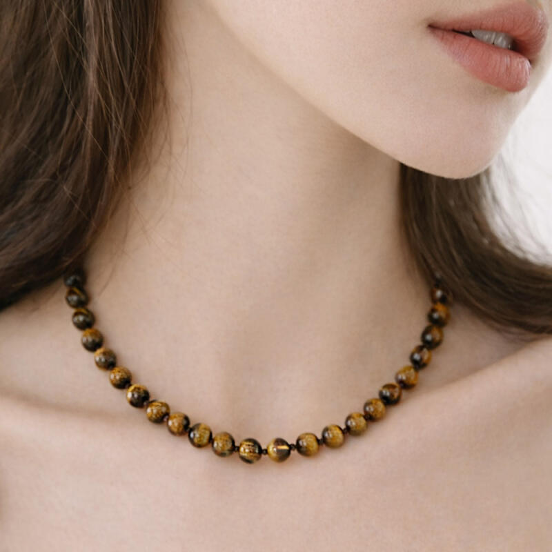 Luangte Hoan Stone Necklace Daily Lucky Necklace E70 brown
Luangte Hoan Stone Necklace Daily Lucky Necklace E70 brown