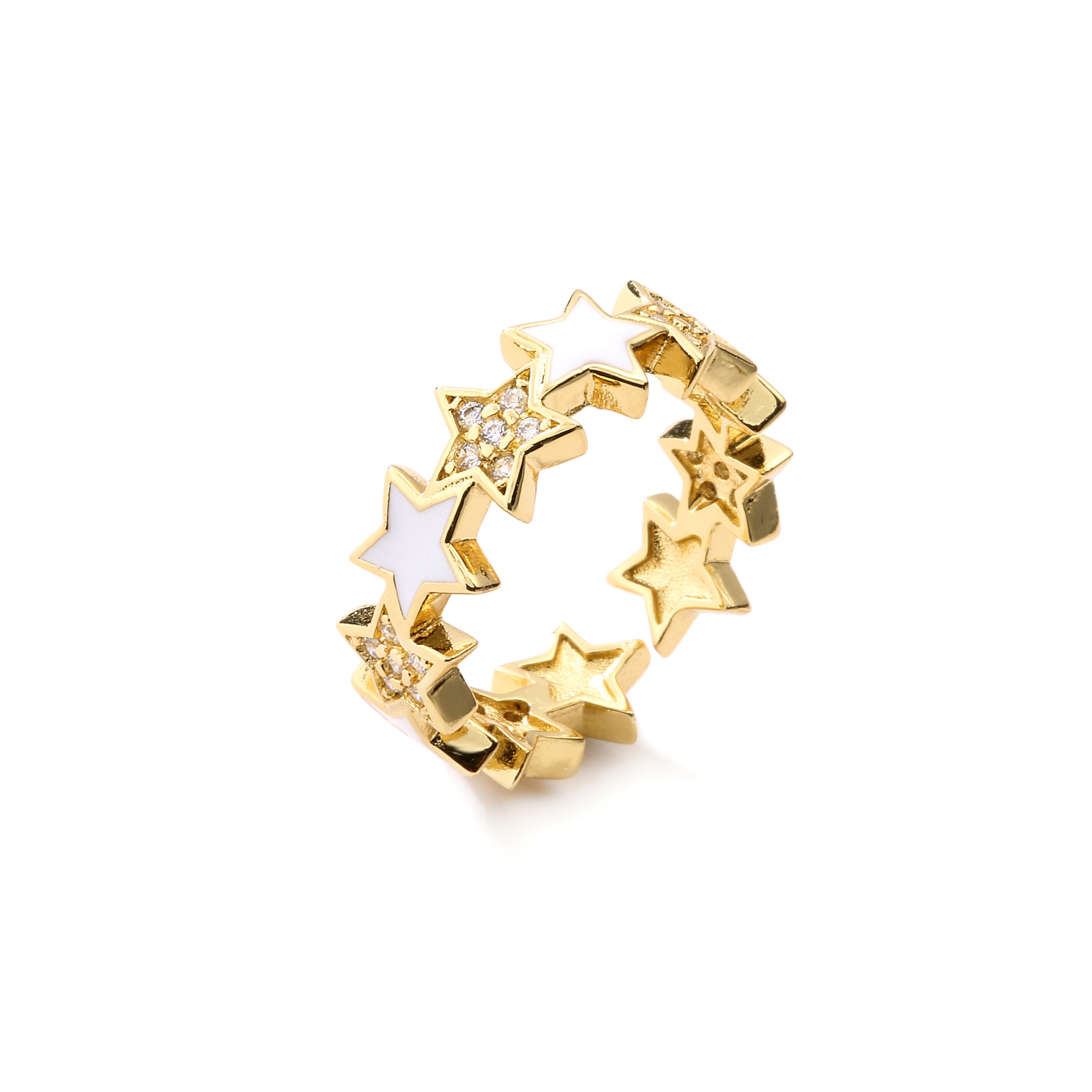 HECHENG,Star Dripping Oil Ring for Women,Gold Color Accessories, Trendy Fashion Brass 18K Plated Ring Wholesale
HECHENG,Star Dripping Oil Ring for Women,Gold Color Accessories, Trendy Fashion Brass 18K Plated Ring Wholesale
