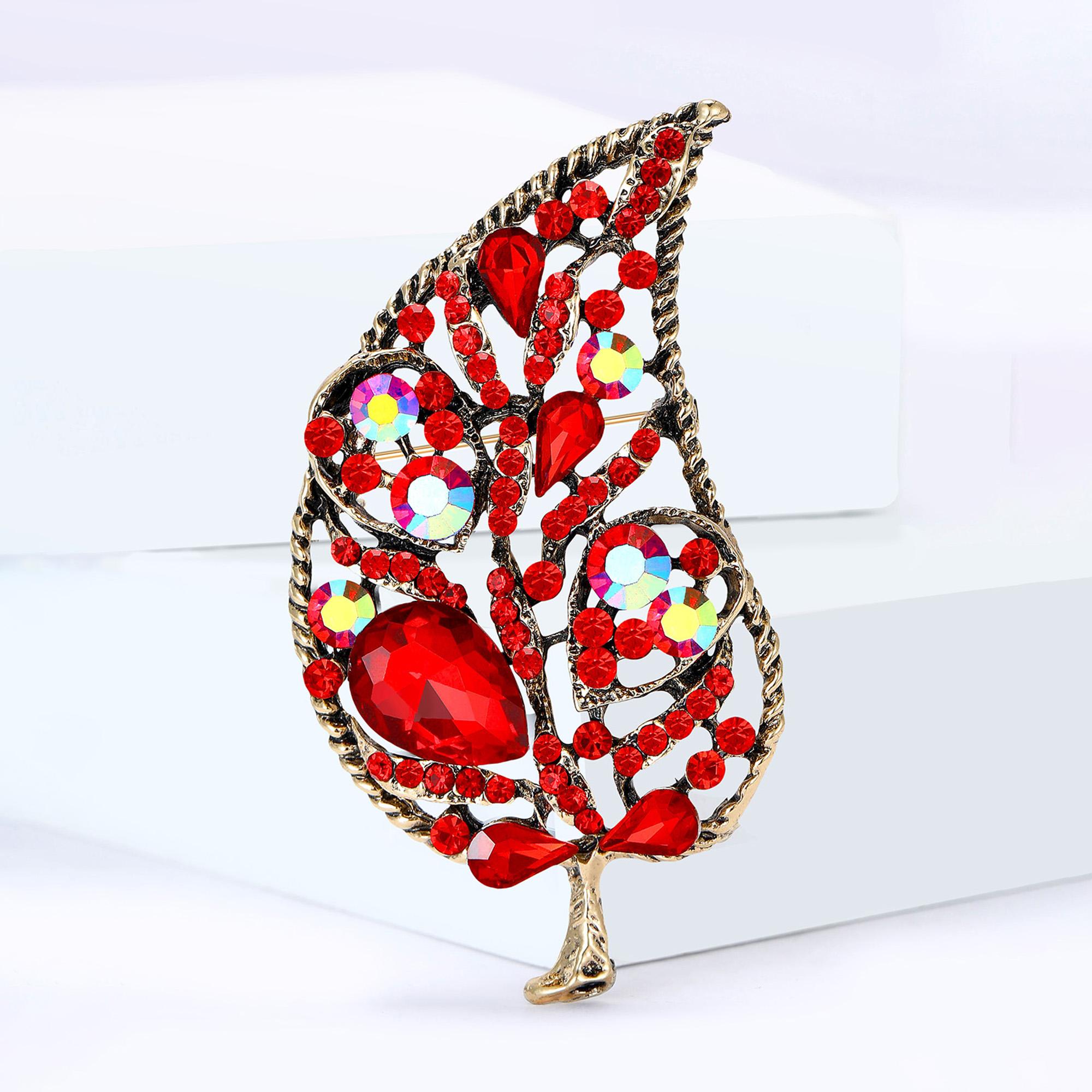 Fashion Rhinestone Leaf Brooches for Women Plant Pins Necklace Keychain Event Party New Gifts Jewelry Decoration Accessories
Fashion Rhinestone Leaf Brooches for Women Plant Pins Necklace Keychain Event Party New Gifts Jewelry Decoration Accessories
