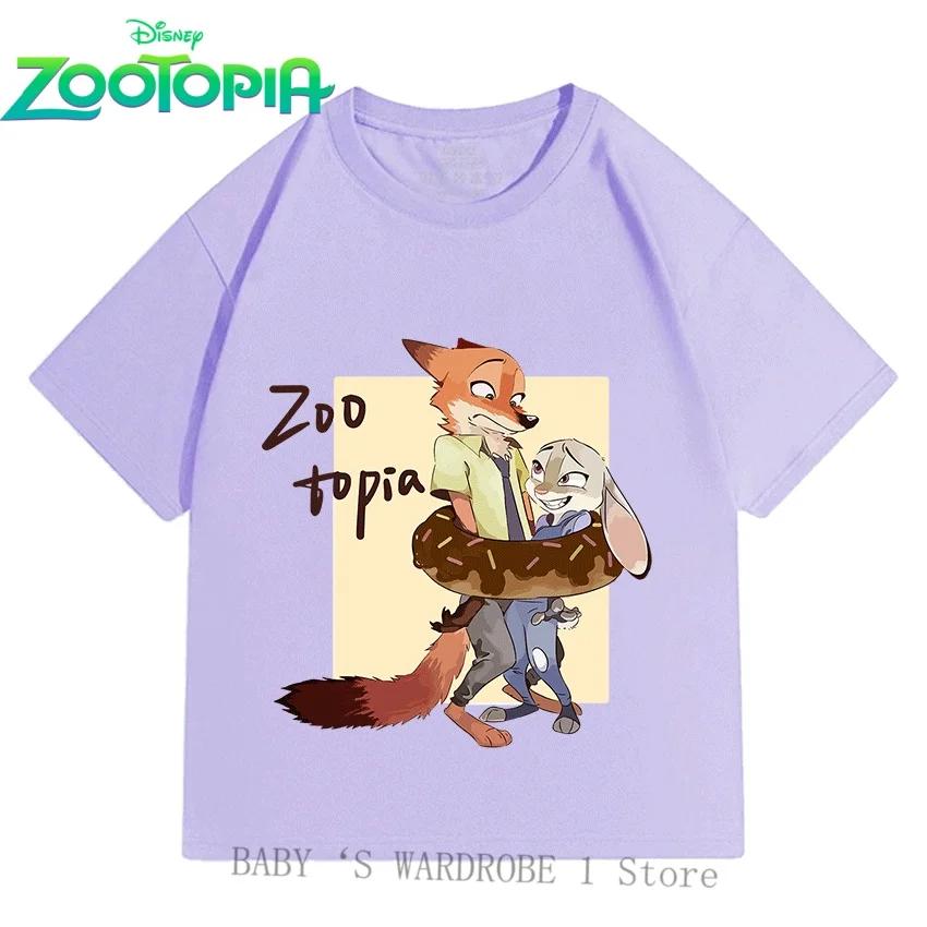Бавовняні футболки з коротким рукавом Disney Zootopia для хлопчиків та дівчаток 3-12 років з мультяшними принтами, милі, модні 110
Бавовняні футболки з коротким рукавом Disney Zootopia для хлопчиків та дівчаток 3-12 років з мультяшними принтами, милі, модні 110