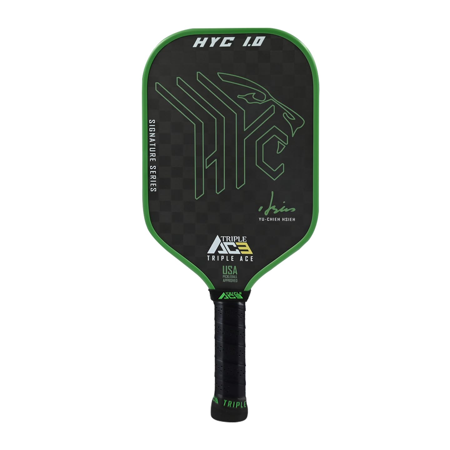 Triple Ace Pickleball Paddle Racket 2-Piece Set, Carbon Fiber, USAPA Certified, Heat-Pressed One-Piece Mold, Lightweight Pro Design with Case зелений
Triple Ace Pickleball Paddle Racket 2-Piece Set, Carbon Fiber, USAPA Certified, Heat-Pressed One-Piece Mold, Lightweight Pro Design with Case зелений