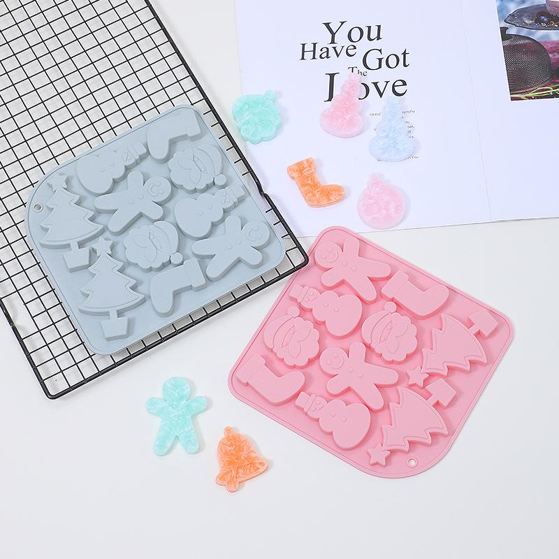 10 Grids Silicone Mold Christmas Chocolate Mold DIY Cake Decorating Kitchen Baking Tool (No FDA Certificate) Pink
10 Grids Silicone Mold Christmas Chocolate Mold DIY Cake Decorating Kitchen Baking Tool (No FDA Certificate) Pink