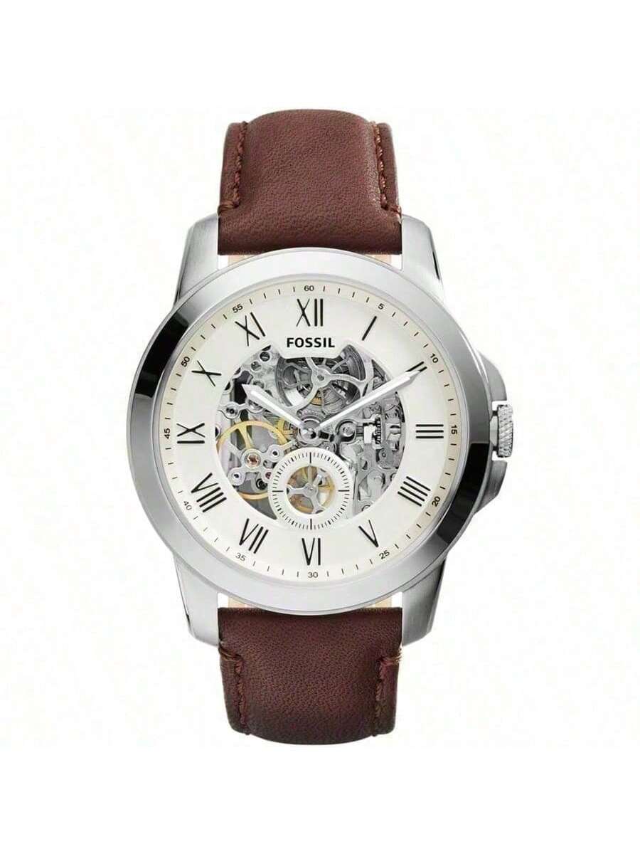 Fossil Чоловічий автоматичний механічний шкіряний годинник з трьома стрілками, корпус з нержавіючої сталі/скло, стійке до подряпин, дзеркало ME3052 коричневий
Fossil Чоловічий автоматичний механічний шкіряний годинник з трьома стрілками, корпус з нержавіючої сталі/скло, стійке до подряпин, дзеркало ME3052 коричневий