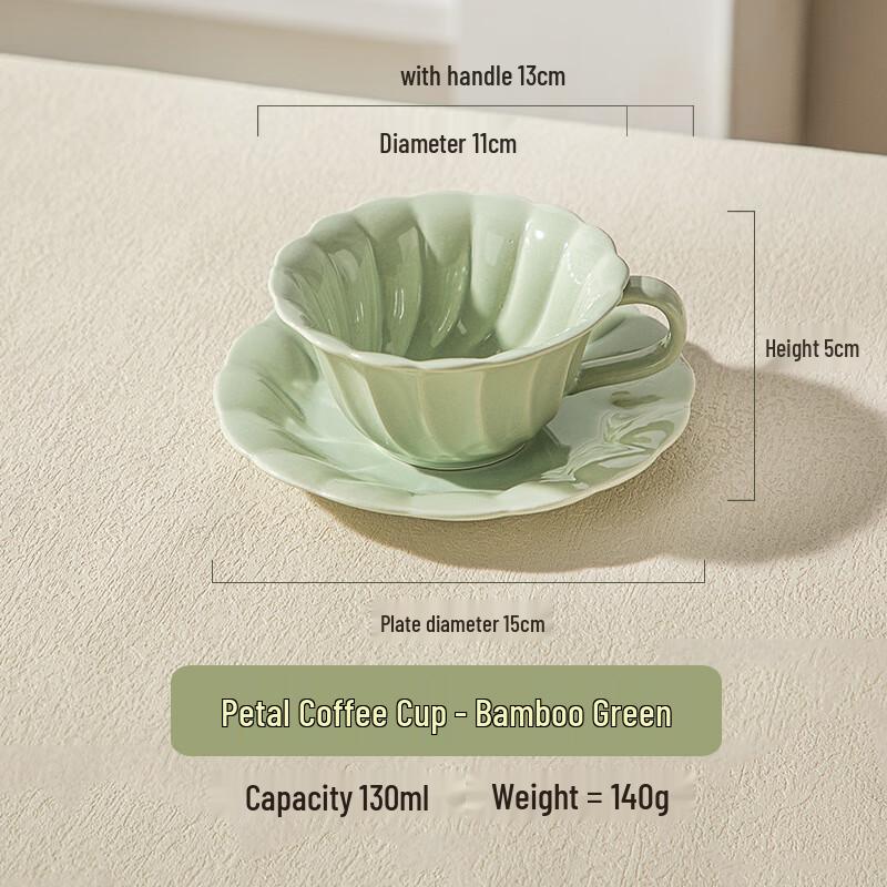 Wutuo Ceramic Petal Coffee & Tea Cup Set
Wutuo Ceramic Petal Coffee & Tea Cup Set