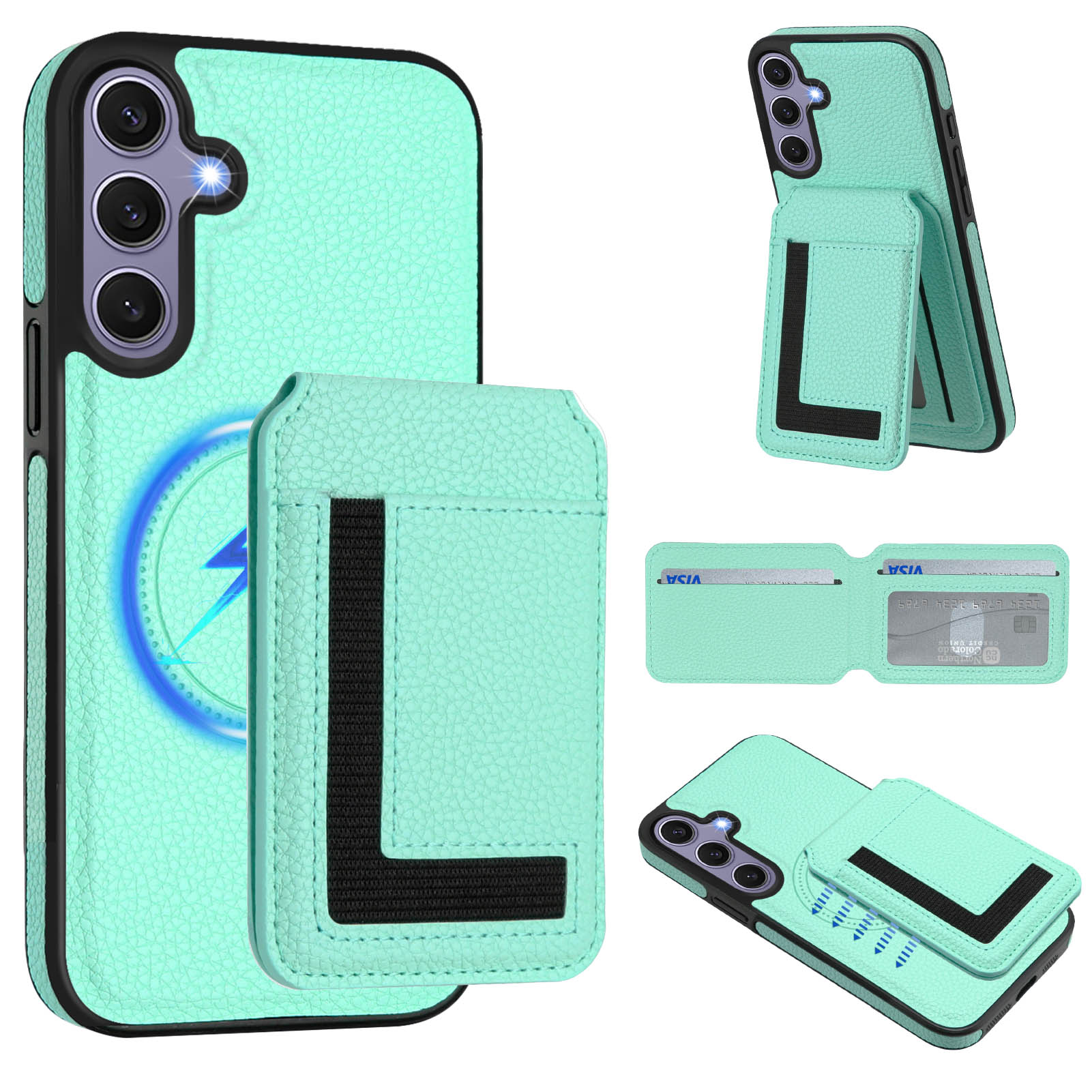 For Samsung Galaxy S25+ Magnetic Case TPU+PU Leather Phone Back Cover with Detachable Card Holder Dark Blue
For Samsung Galaxy S25+ Magnetic Case TPU+PU Leather Phone Back Cover with Detachable Card Holder Dark Blue