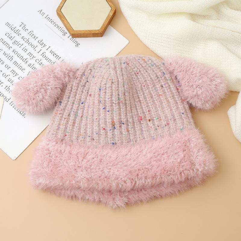 All Match Colorful Dotted Short Eared Rabbit Plush Hat with Autumn and Winter Sweet and Cute Warm Basin Hat Outdoor Cold Proof Ear Protection Hat One Size
All Match Colorful Dotted Short Eared Rabbit Plush Hat with Autumn and Winter Sweet and Cute Warm Basin Hat Outdoor Cold Proof Ear Protection Hat One Size
