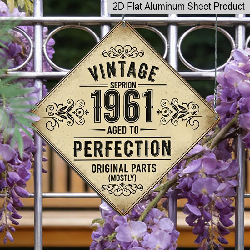 2D Flat - 1pc, Vintage Metal Aluminum Decorative Sign, Vintage 1961 Aged to Perfection, Retro Decorative Sign, Vintage Wall Art Decoration, Suitable 20*20cm
2D Flat - 1pc, Vintage Metal Aluminum Decorative Sign, Vintage 1961 Aged to Perfection, Retro Decorative Sign, Vintage Wall Art Decoration, Suitable 20*20cm