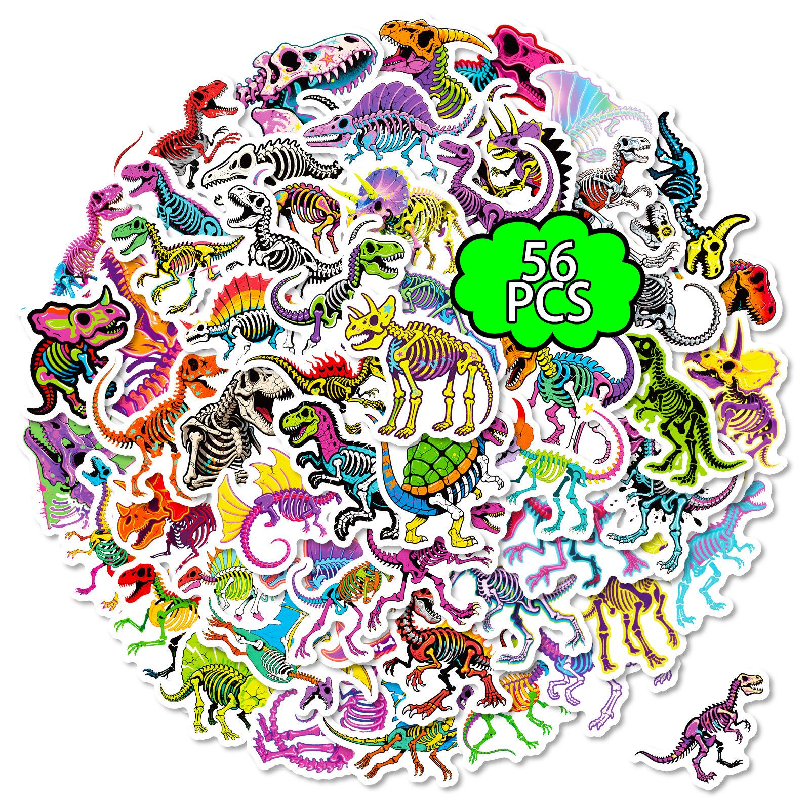 56 Colored Skull Dinosaur Graffiti Stickers Kids Bonus Stickers Decorative Water Cup Luggage
56 Colored Skull Dinosaur Graffiti Stickers Kids Bonus Stickers Decorative Water Cup Luggage