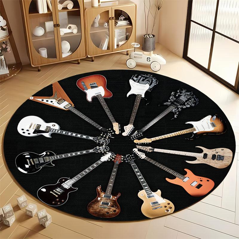 Round Carpet Featuring Electric Guitars for Music Rooms round carpet for home sofa bedroom, gift Diameter 60cm
Round Carpet Featuring Electric Guitars for Music Rooms round carpet for home sofa bedroom, gift Diameter 60cm