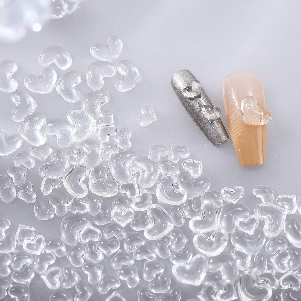 Heart-Shaped Nail Art Decorations: 3D Transparent Resin Ornaments for DIY Crafts Small Transparent Heart
Heart-Shaped Nail Art Decorations: 3D Transparent Resin Ornaments for DIY Crafts Small Transparent Heart