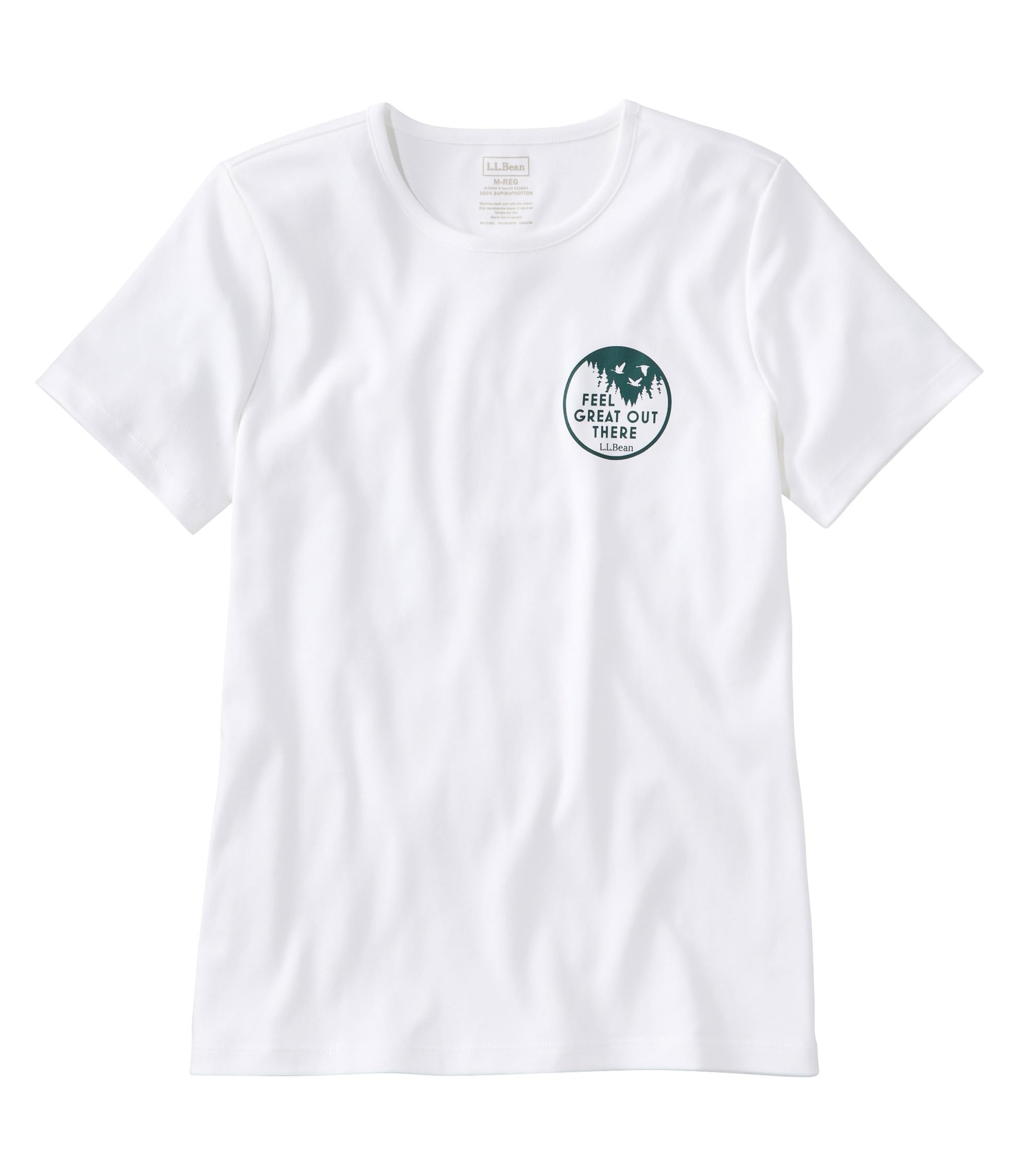 LL Bean Pima Cotton Crew Neck Graphic US Fit 1000226991 Women s Tee, Regular, M, White/Feel Great, White,
LL Bean Pima Cotton Crew Neck Graphic US Fit 1000226991 Women s Tee, Regular, M, White/Feel Great, White,