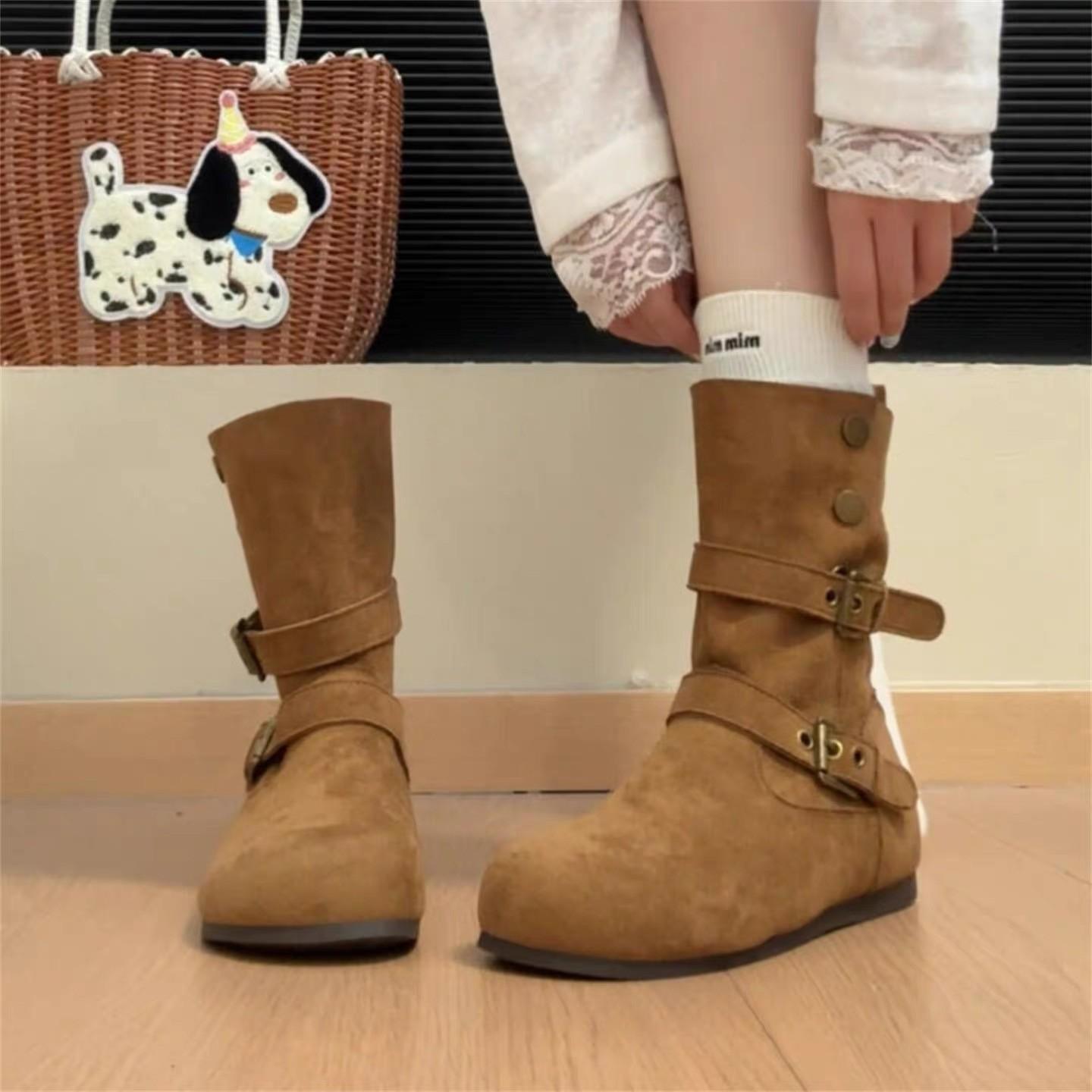 Merlad Retro Camel Short Boots Women s 2026 Autumn New Style British Style Round Toe Platform Trousers Boots 40
Merlad Retro Camel Short Boots Women s 2026 Autumn New Style British Style Round Toe Platform Trousers Boots 40