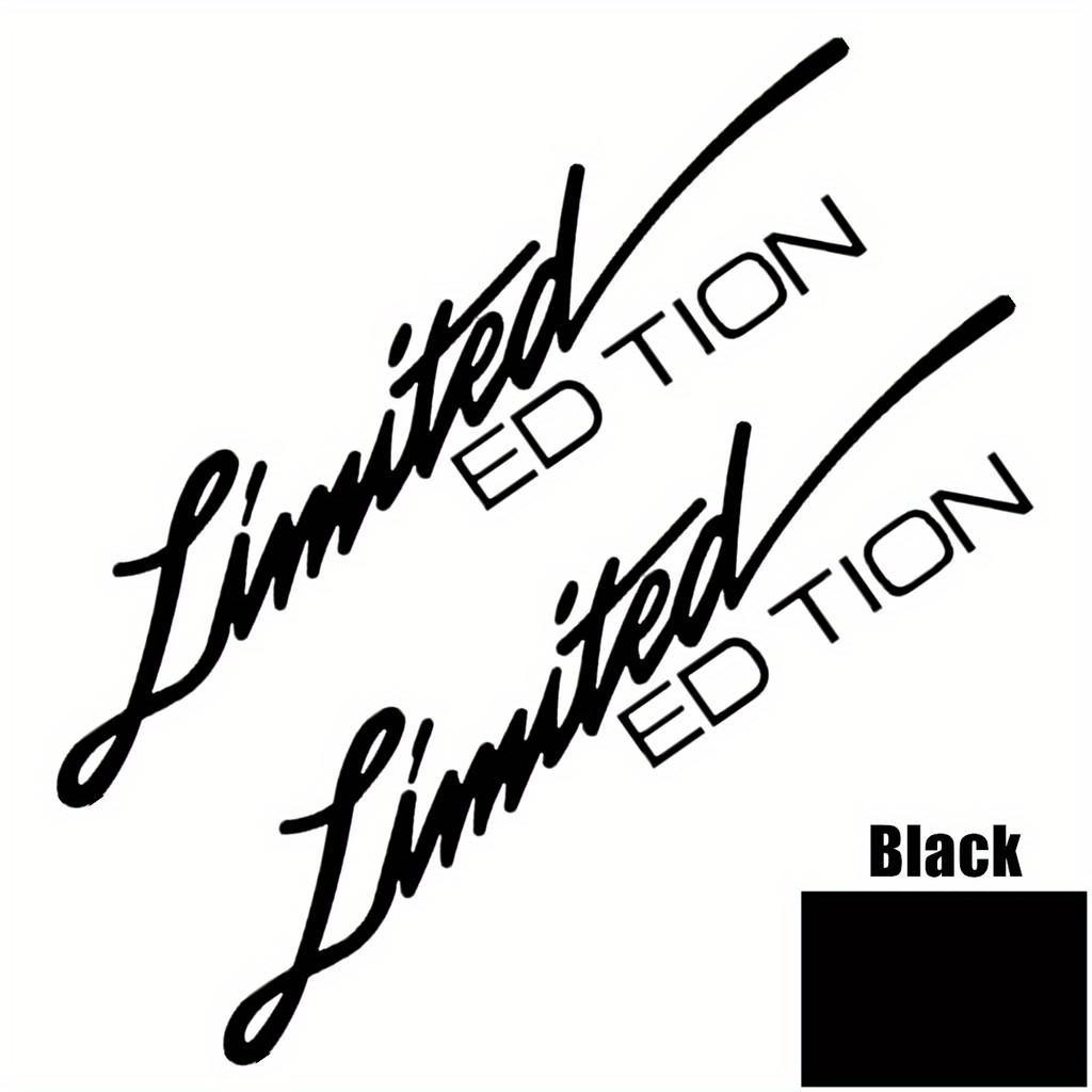 2pcs Eye-Catching Limited Edition Badge Sticker Decorative Accessories For Cars, Motorcycles, Trucks, And Bikes. Durable And Stylish Decoration Design чорний
2pcs Eye-Catching Limited Edition Badge Sticker Decorative Accessories For Cars, Motorcycles, Trucks, And Bikes. Durable And Stylish Decoration Design чорний