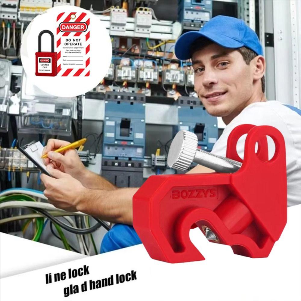 Reinforced Nylon Circuit Breaker Lockout Device Tool-Free Lock Breaker Lock Single Pole Breakers Style-C
Reinforced Nylon Circuit Breaker Lockout Device Tool-Free Lock Breaker Lock Single Pole Breakers Style-C