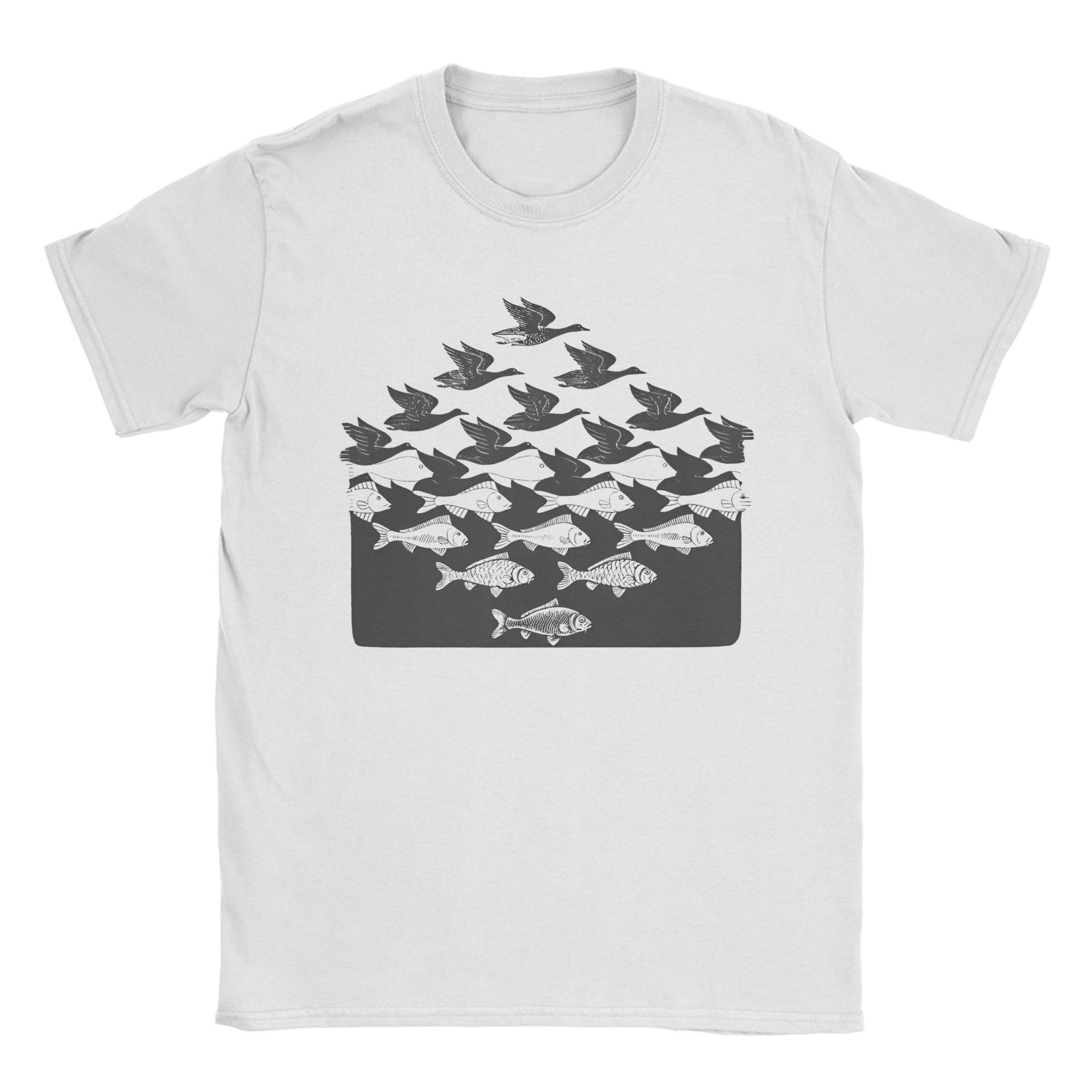 MC Escher Fish House Fishermen Men T Shirts Classic Art Crazy Tee Shirt Short Sleeve Crew Neck T-Shirt Cotton Summer merchandise L
MC Escher Fish House Fishermen Men T Shirts Classic Art Crazy Tee Shirt Short Sleeve Crew Neck T-Shirt Cotton Summer merchandise L