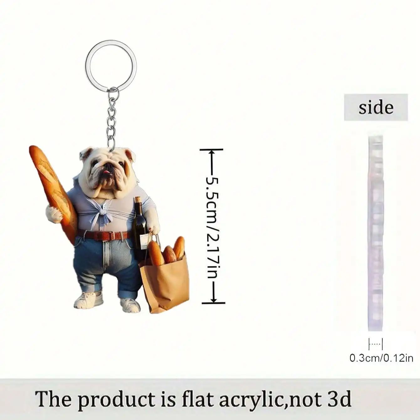 Acrylic anthropomorphic keychain perfect gift, personalized dog keychain - lightweight and durable backpack hanging accessory
Acrylic anthropomorphic keychain perfect gift, personalized dog keychain - lightweight and durable backpack hanging accessory