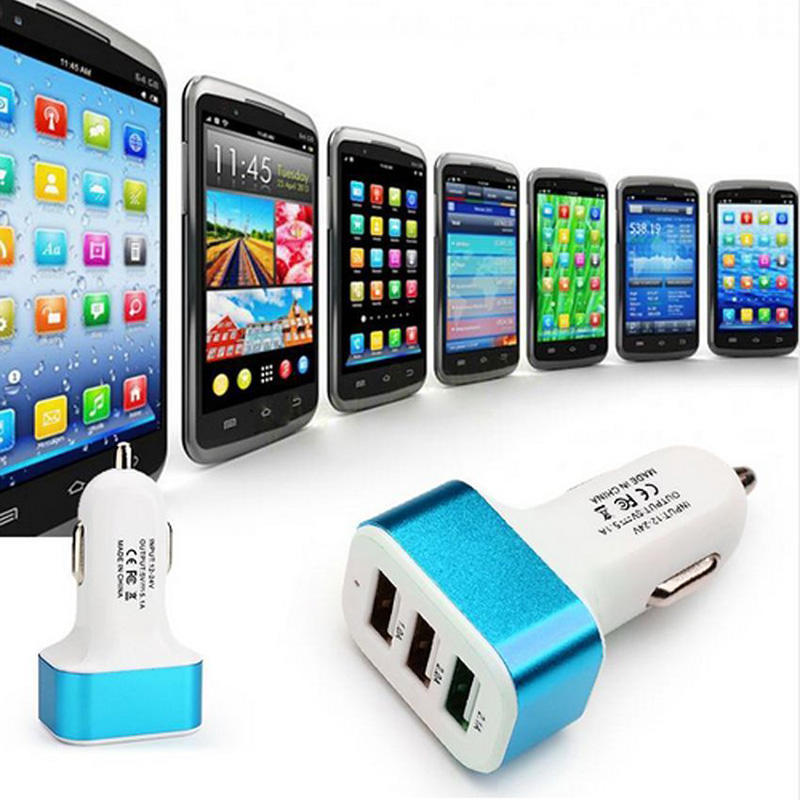 Универсальное автомобильное зарядное устройство USB 3 порта адаптер разъем 1A 2.1A для сотового телефона GPS MP4
Универсальное автомобильное зарядное устройство USB 3 порта адаптер разъем 1A 2.1A для сотового телефона GPS MP4