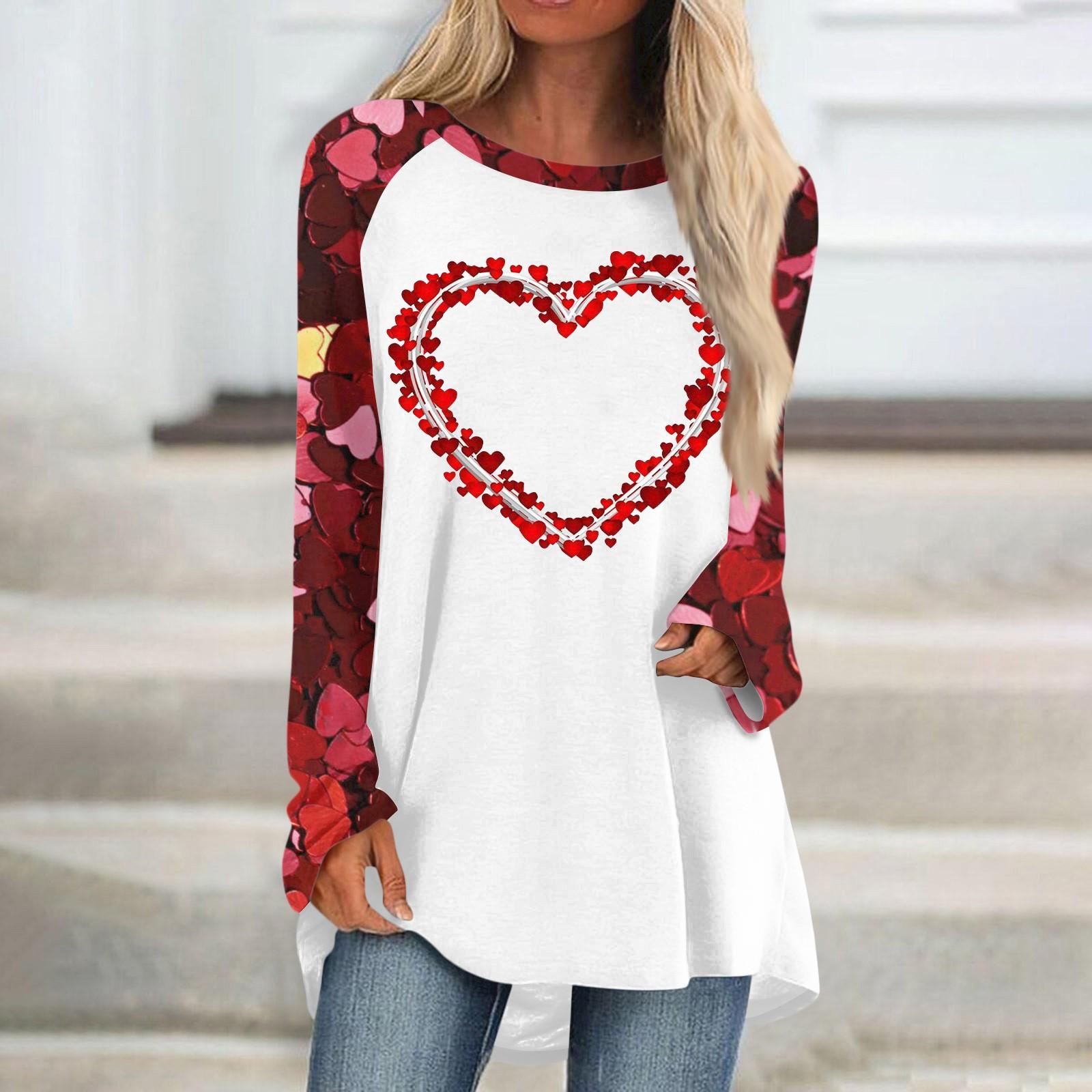 Женский модный универсальный топ с длинным рукавом и средней длиной с принтом в виде сердечек ко Дню святого Валентина XL арбуз красный
Женский модный универсальный топ с длинным рукавом и средней длиной с принтом в виде сердечек ко Дню святого Валентина XL арбуз красный