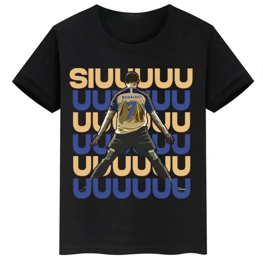 Summer Short Sleeve Children T-shirt Brand Football Star Printed Casual Fashion Sportswear Boys Girl Tee Tops Kid Clothes 110
Summer Short Sleeve Children T-shirt Brand Football Star Printed Casual Fashion Sportswear Boys Girl Tee Tops Kid Clothes 110