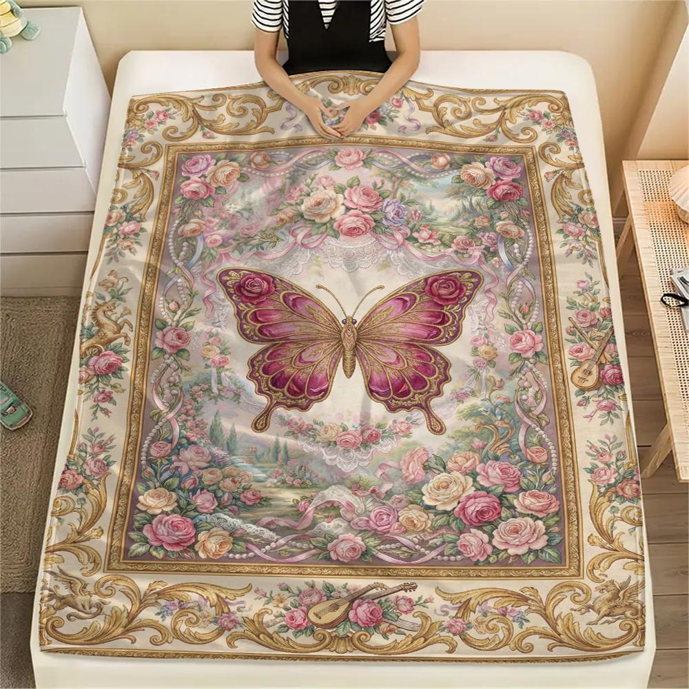 Butterfly Decoration Print Flannel Blanket, High quality Comfortable for All Seasons, Home Decor, Warmth and Comfort, Perfect for Christmas Gifts35 80cm x 120cm
Butterfly Decoration Print Flannel Blanket, High quality Comfortable for All Seasons, Home Decor, Warmth and Comfort, Perfect for Christmas Gifts35 80cm x 120cm