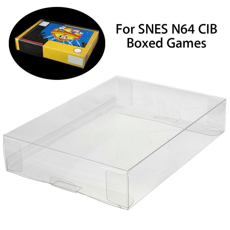 Пользовательские прозрачные защитные чехлы для ПЭТ-коробок для SNES N64 CIB в штучной упаковке игр
Пользовательские прозрачные защитные чехлы для ПЭТ-коробок для SNES N64 CIB в штучной упаковке игр