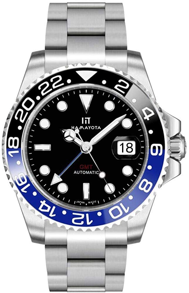 HAMAYOTA Автоматические часы для дайвинга с функцией GMT и многоцветным керамическим вращающимся безелем Мужские
HAMAYOTA Автоматические часы для дайвинга с функцией GMT и многоцветным керамическим вращающимся безелем Мужские