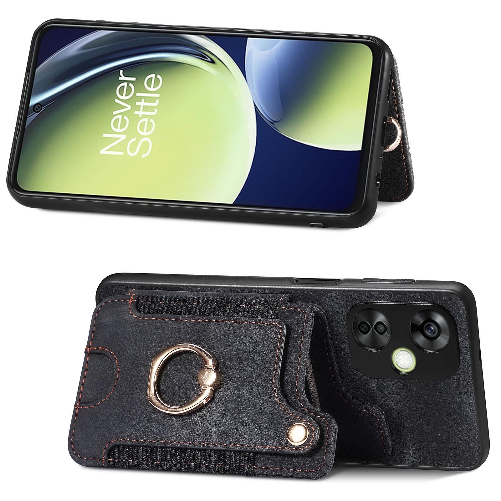 For OnePlus Nord CE 3 Lite 5G/Nord N30 5G RFID Blocking Kickstand Back Cover PU Leather Coated PC+TPU Phone Case with Card Holder Black
For OnePlus Nord CE 3 Lite 5G/Nord N30 5G RFID Blocking Kickstand Back Cover PU Leather Coated PC+TPU Phone Case with Card Holder Black