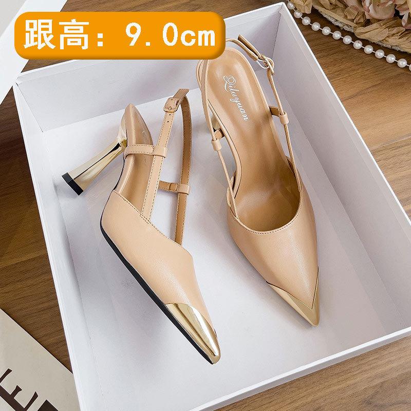 Французские сандалии с закрытым носком, однословная пряжка, на высоком каблуке большого размера, женские шпильки, новая летняя обувь с острым носком и открытой пяткой 2025 года 42
Французские сандалии с закрытым носком, однословная пряжка, на высоком каблуке большого размера, женские шпильки, новая летняя обувь с острым носком и открытой пяткой 2025 года 42