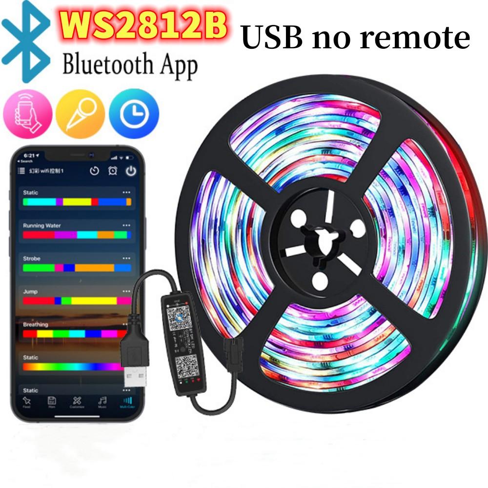 5V RGBIC LED Light Strip WS2812B Bluetooth APP Remote Control PC TV Living Room Atmosphere Light Room Decoration 1m 2m 3m 4m 5m 1m
5V RGBIC LED Light Strip WS2812B Bluetooth APP Remote Control PC TV Living Room Atmosphere Light Room Decoration 1m 2m 3m 4m 5m 1m