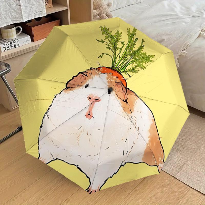 1pc Guinea Pig Carrot Hat Automatic Folding Umbrella, 8 Ribs Iron Frame, Suitable for Outdoor Travel and Daily Use yy251120206
1pc Guinea Pig Carrot Hat Automatic Folding Umbrella, 8 Ribs Iron Frame, Suitable for Outdoor Travel and Daily Use yy251120206
