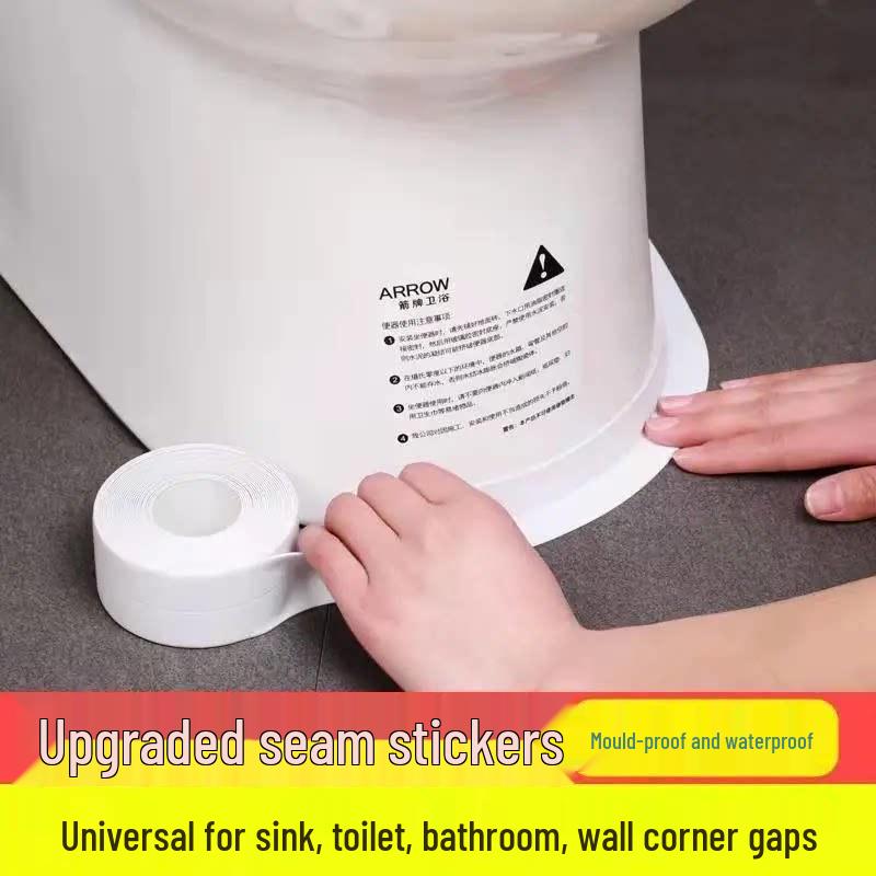 Waterproof Anti-Mold Grout & Gap Sealing Tape for Kitchen & Bathroom 1 roll - 1.5m x 3.8cm
Waterproof Anti-Mold Grout & Gap Sealing Tape for Kitchen & Bathroom 1 roll - 1.5m x 3.8cm