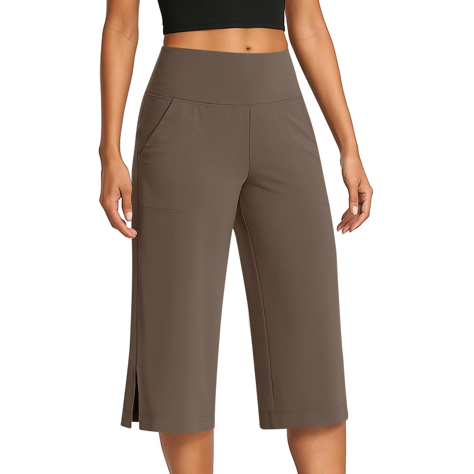 Women s Fashionable Color Button Pocket Pants With Split Hems High Waist Sports Yoga Casual Cropped Pants XL кавовий
Women s Fashionable Color Button Pocket Pants With Split Hems High Waist Sports Yoga Casual Cropped Pants XL кавовий