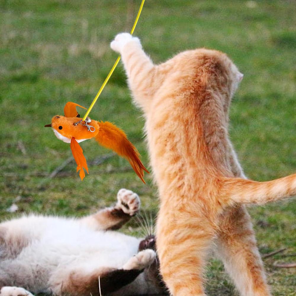 Cat Toy Feathers Refill Teaser Stick Replacement Head Attachments Multi-Functional Interactive Cat Toy For Home Outdoors білий
Cat Toy Feathers Refill Teaser Stick Replacement Head Attachments Multi-Functional Interactive Cat Toy For Home Outdoors білий