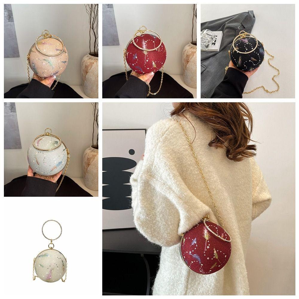 Elegant Round Ball Handbag Rhinestone Shoulder Bag Temperament Ladies Clutch Bag Girls розовый
Elegant Round Ball Handbag Rhinestone Shoulder Bag Temperament Ladies Clutch Bag Girls розовый