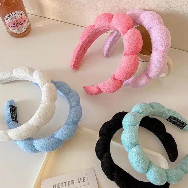 Solid Color Cloud Sponge Headband for Women Simplicity Candy Color Wide Brim Headband Fashion Girl Face Wash Headband Hair Acces
Solid Color Cloud Sponge Headband for Women Simplicity Candy Color Wide Brim Headband Fashion Girl Face Wash Headband Hair Acces