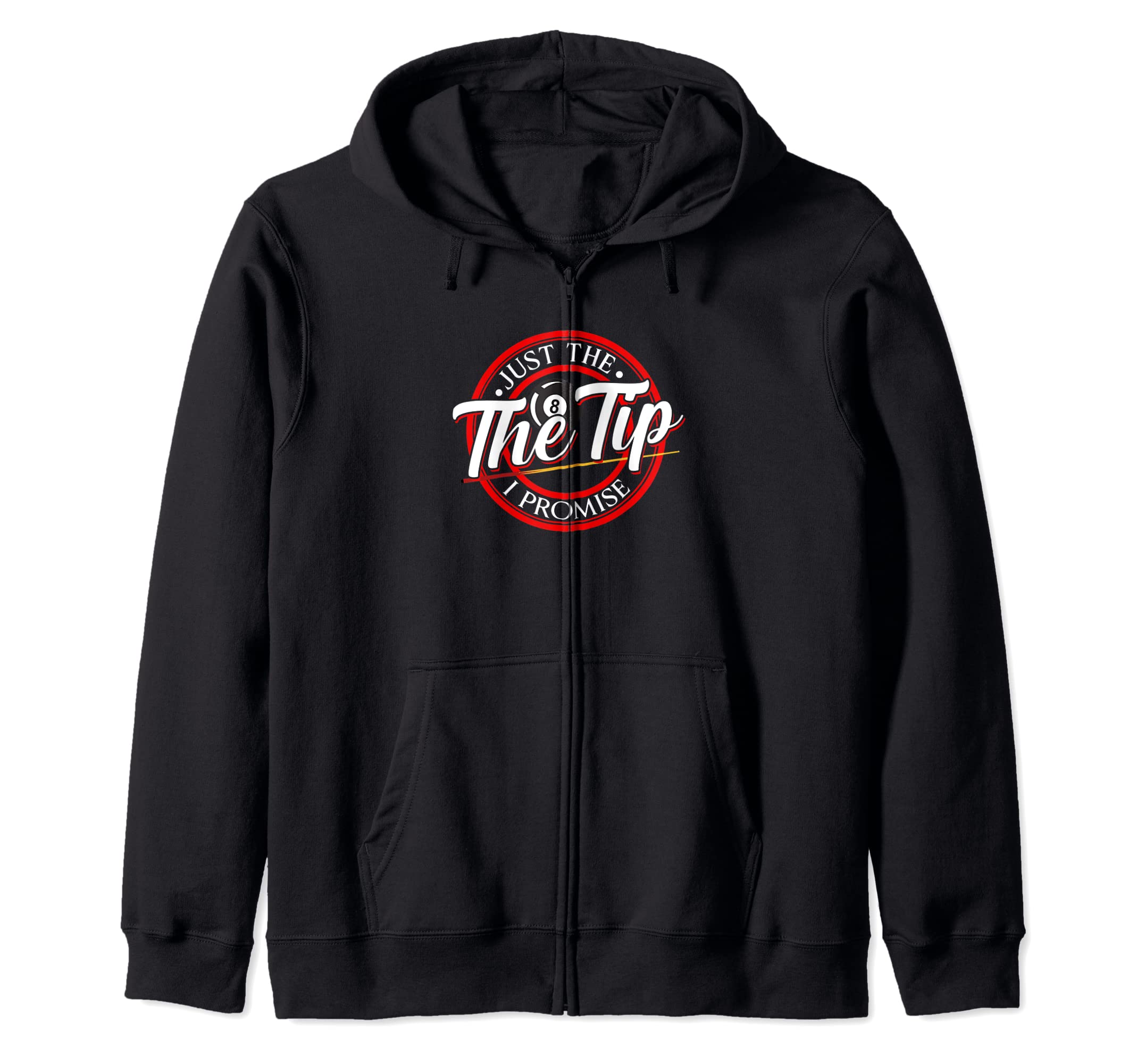 Толстовка с капюшоном Just The Tip I Promise для бильярда и пула, игрока в снукер чёрный
Толстовка с капюшоном Just The Tip I Promise для бильярда и пула, игрока в снукер чёрный