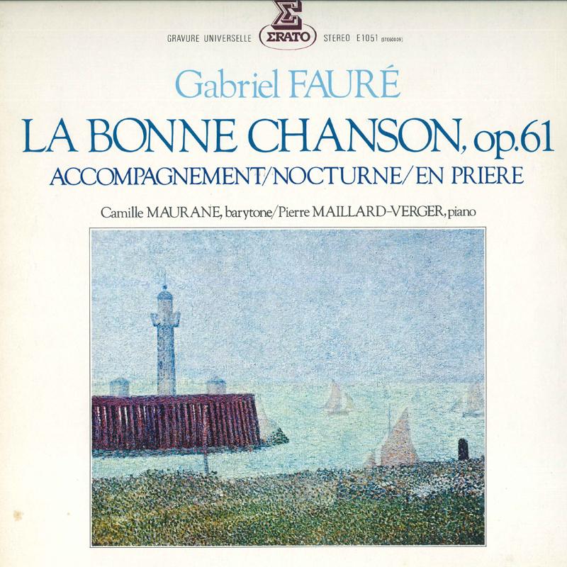 LP Record CAMILLE MAURANE, PIERRE MAILLARD-VE - Faure: La Bonne Chanson, Op.61 E1051 ERATO 1979 Japan Classical Used
LP Record CAMILLE MAURANE, PIERRE MAILLARD-VE - Faure: La Bonne Chanson, Op.61 E1051 ERATO 1979 Japan Classical Used
