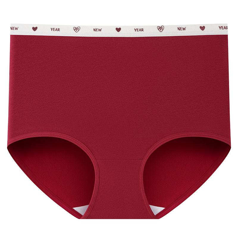Ladies Spring and Autumn Benming Year Red Pure Cotton 7A Antibacterial Cotton Crotch High Waist Belly Triangle Briefs M
Ladies Spring and Autumn Benming Year Red Pure Cotton 7A Antibacterial Cotton Crotch High Waist Belly Triangle Briefs M