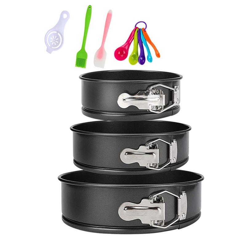 SHGO-Pan Set Of 3 (4/7/9Inch) Cake Pans Sets For Baking -Nonstick Leakproof 3 Tier Cake Pan Bakeware чёрный
SHGO-Pan Set Of 3 (4/7/9Inch) Cake Pans Sets For Baking -Nonstick Leakproof 3 Tier Cake Pan Bakeware чёрный