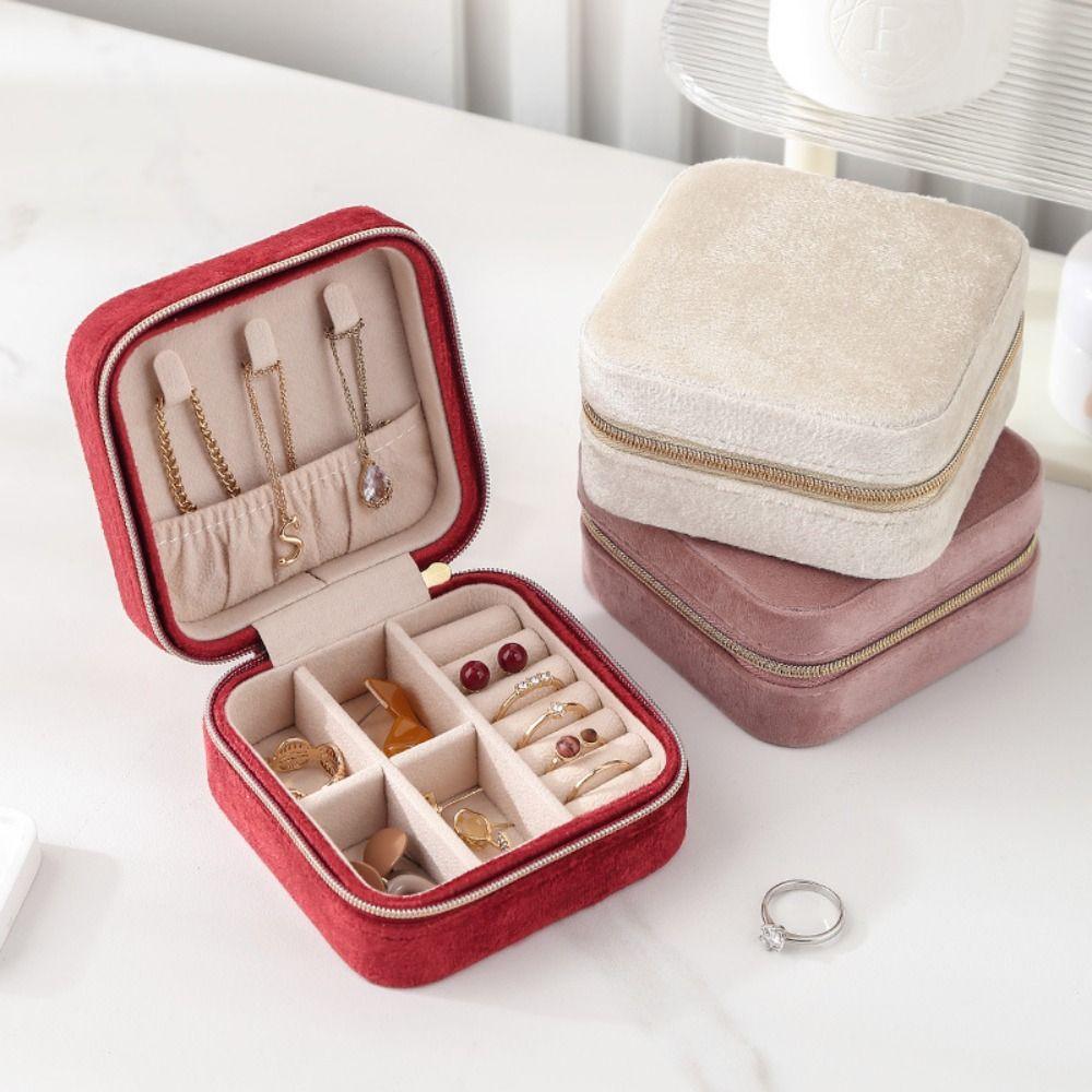 Square Necklace Ring Case Container Earring Organizer Lightweight Velvet Jewelry Box Outdoor
Square Necklace Ring Case Container Earring Organizer Lightweight Velvet Jewelry Box Outdoor