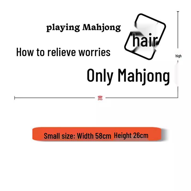 Self-Adhesive Wall Stickers: Relieve Worries with Mahjong - Creative Decor for Card Room Windows and Doors Small
Self-Adhesive Wall Stickers: Relieve Worries with Mahjong - Creative Decor for Card Room Windows and Doors Small