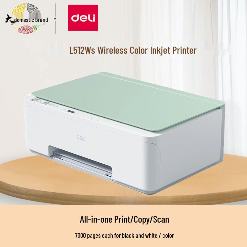 Deli L512Ws Wireless All-in-One Ink Tank Printer CN plug (adapter included)
Deli L512Ws Wireless All-in-One Ink Tank Printer CN plug (adapter included)