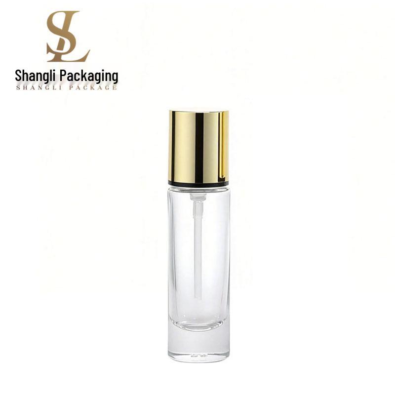 New 30ml Cylindrical Foundation Bottle with Thick Bottom and Press Pump - Ideal for BB Primer and Travel-Size Cosmetic Packaging.
New 30ml Cylindrical Foundation Bottle with Thick Bottom and Press Pump - Ideal for BB Primer and Travel-Size Cosmetic Packaging.