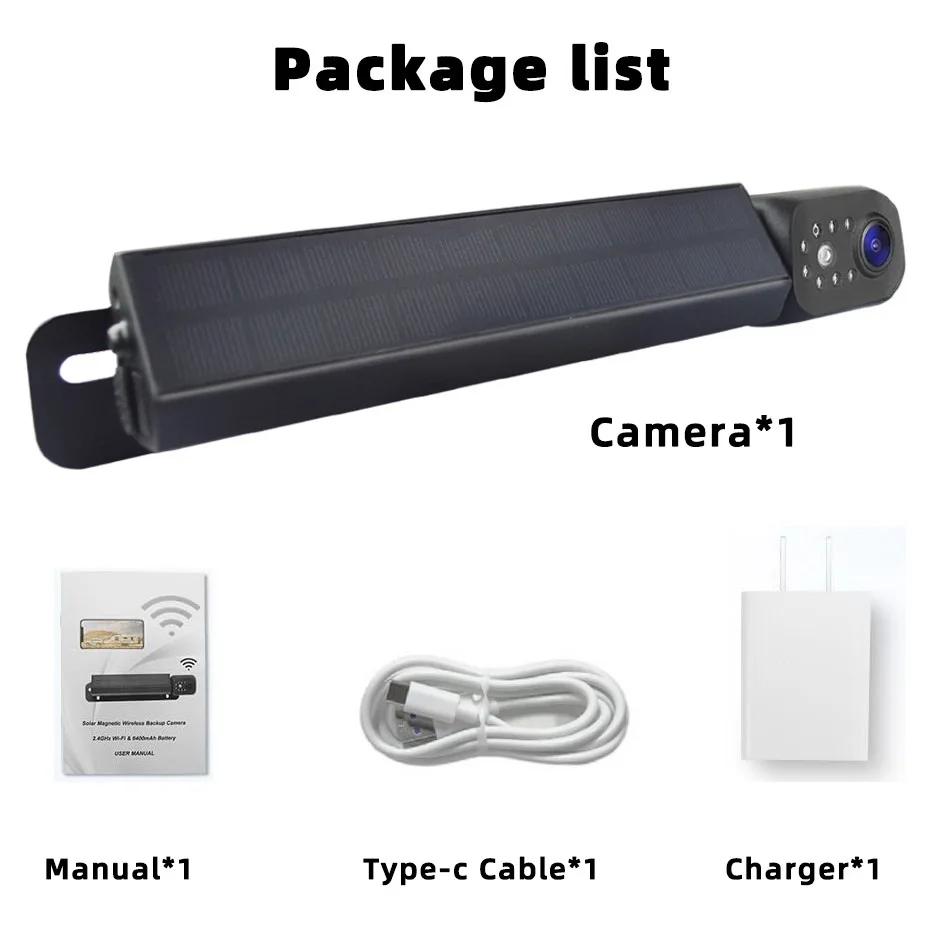 Solar License Plate Magnetic WiFi Wireless Backup Camera 1080P HD Rear Front for IPhone IPad Android Easy Install for Car Van RV
Solar License Plate Magnetic WiFi Wireless Backup Camera 1080P HD Rear Front for IPhone IPad Android Easy Install for Car Van RV