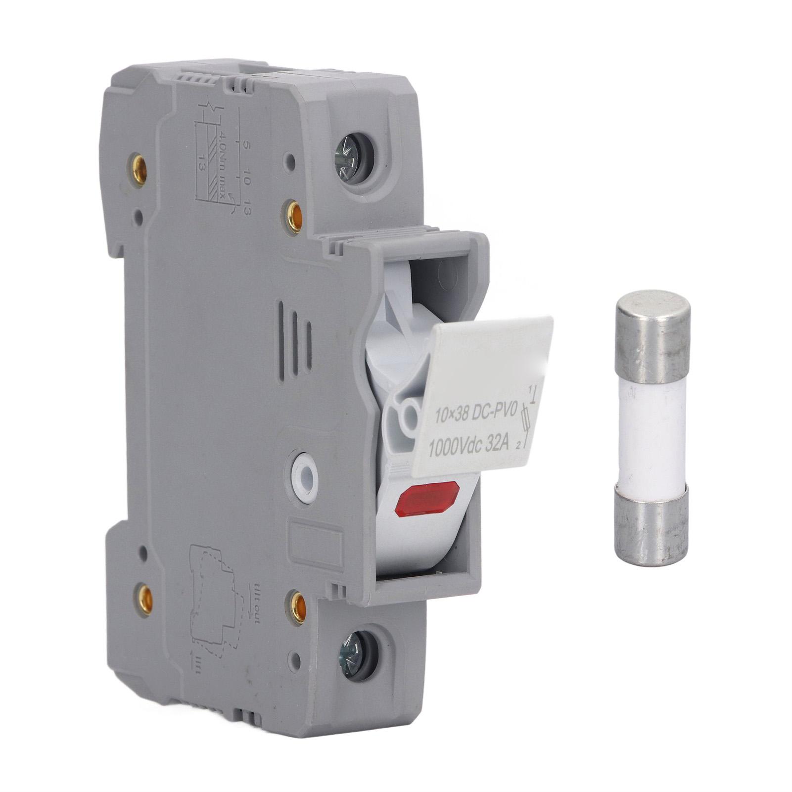 Тримач запобіжника постійного струму 1P 32A для монтажу на DIN-рейку 20A 10x38 мм Фотоелектричний запобіжник і тримач 1000VDC
Тримач запобіжника постійного струму 1P 32A для монтажу на DIN-рейку 20A 10x38 мм Фотоелектричний запобіжник і тримач 1000VDC