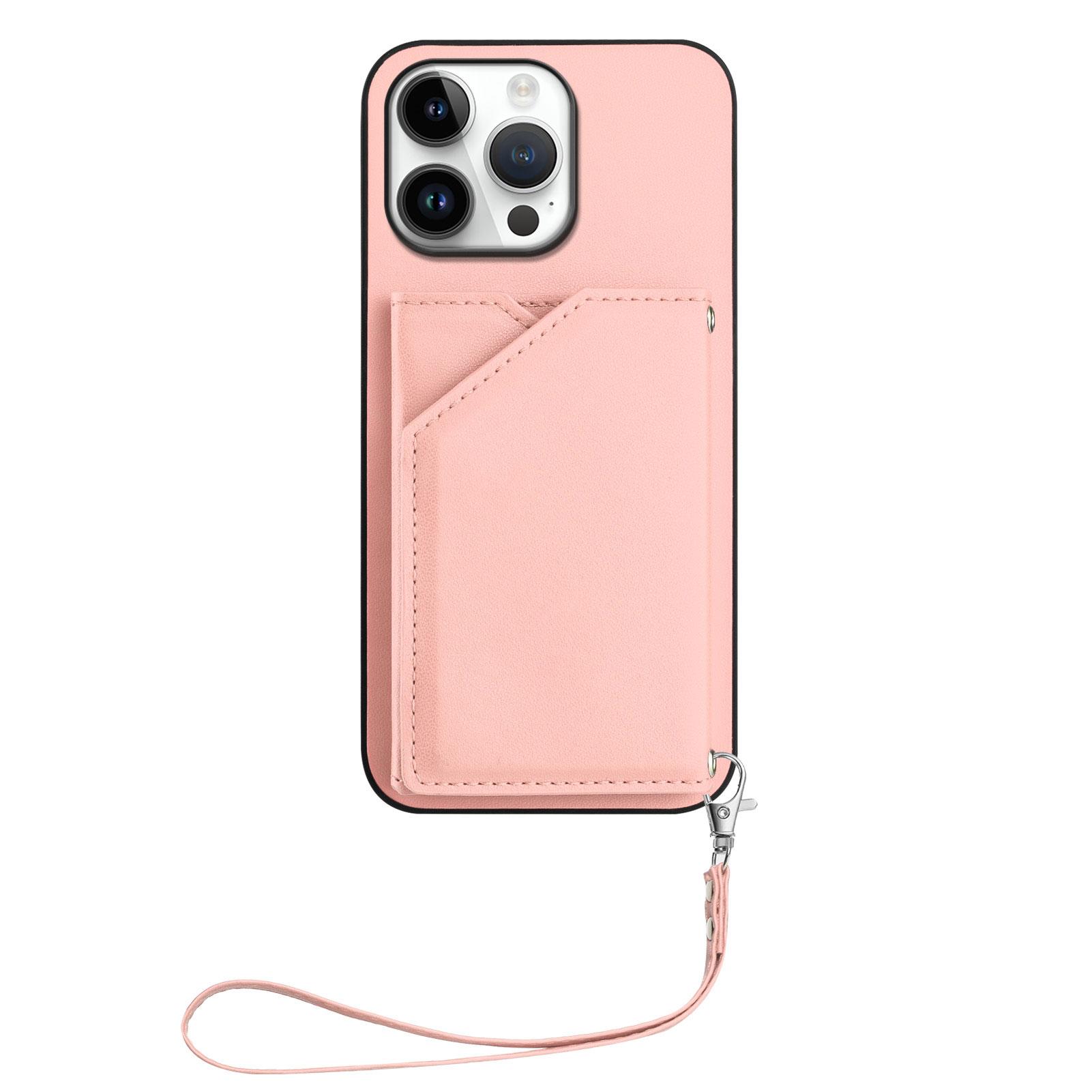 For iPhone 16 Pro Max Case Card Holder Kickstand Skin-Touch Phone Cover with Wrist Strap Black
For iPhone 16 Pro Max Case Card Holder Kickstand Skin-Touch Phone Cover with Wrist Strap Black