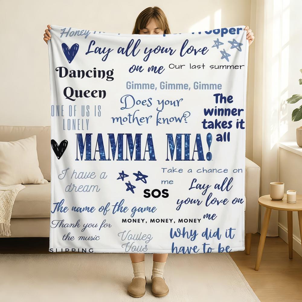 The new Mamma Mia Blanket Soft and Skin Friendly For Couch Bed Napping Bedspread All Seasons Comforter 75x90cm
The new Mamma Mia Blanket Soft and Skin Friendly For Couch Bed Napping Bedspread All Seasons Comforter 75x90cm
